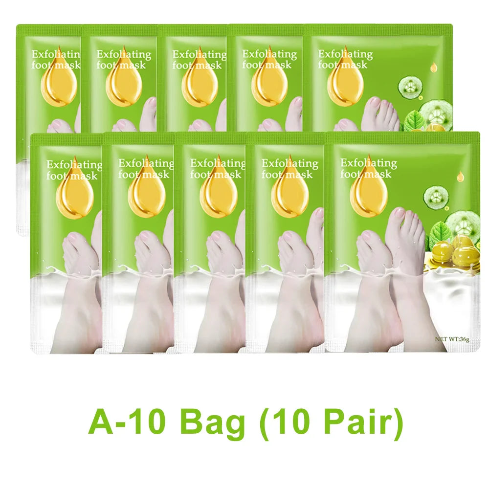 Exfoliating Foot Mask & Pedicure Socks – Dead Skin Removal, Whitening Foot Care, Foot Spa Scrub & Skin Refreshment