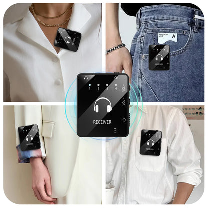 Wireless IEM In-Ear Monitoring System - Transmitter & Lavalier Receiver for Band Rehearsals