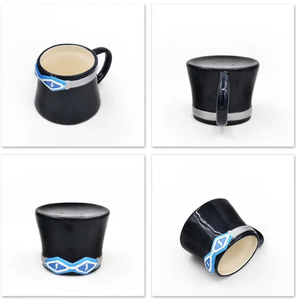 One Piece Mug – Creative Three Brothers Hat Shaped Coffee Cup, Anime Chopper, Ace & Sabo Ceramic Water Cup for Parties