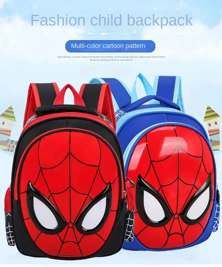 Disney Cartoon Animal Design Backpack – 3D Pattern Schoolbag for Boys, Kindergarten Gift