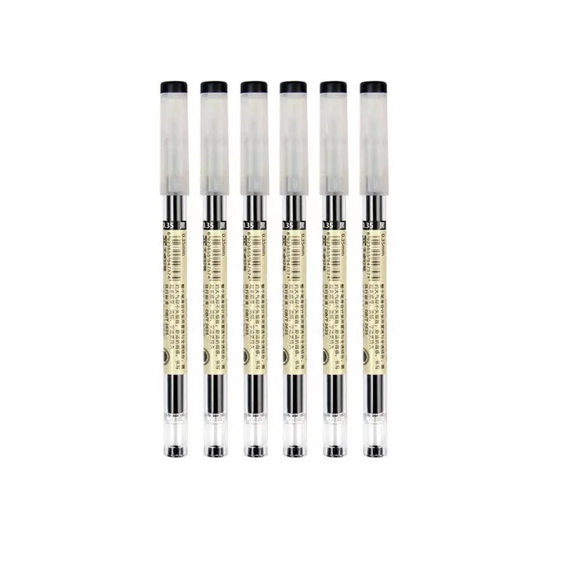 Fine Point Gel Pen - 0.35mm Black Blue Red Ink Ballpoint Pen for School & Office Writing