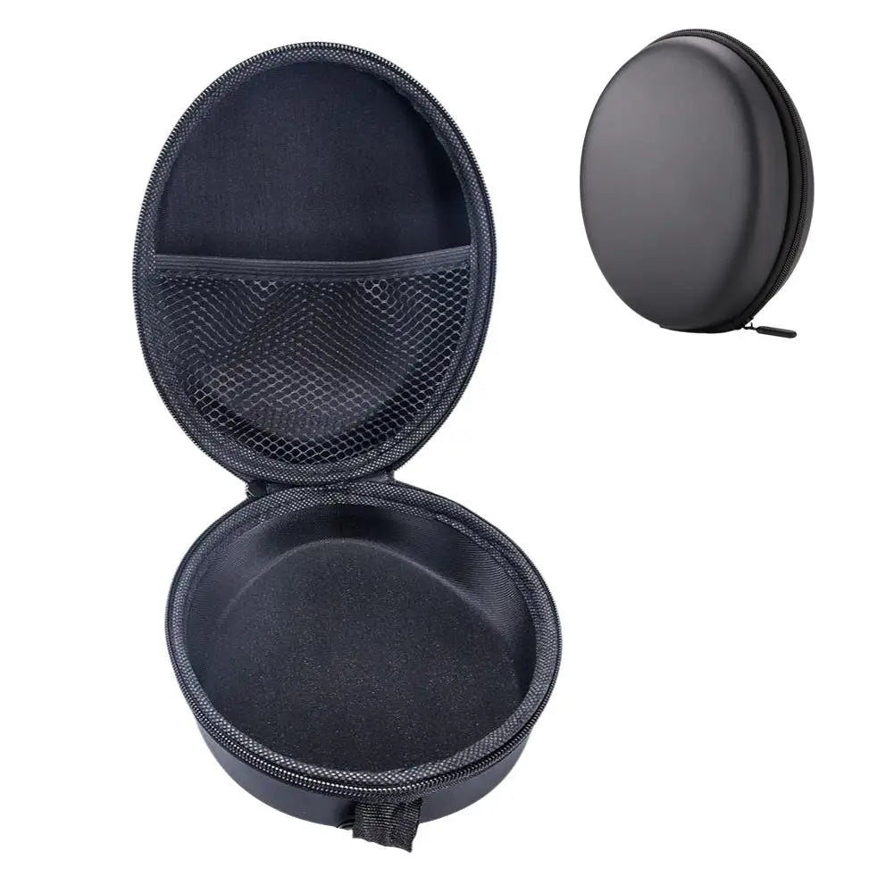 Shockproof Black Headphone Carrying Case – Portable Travel Pouch for Earphones & Headsets
