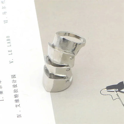 Anime Oosaki Nana Punk Gothic Armor Rings – Rock Scroll Knuckle Finger Jewelry for Men & Women Cosplay Gift