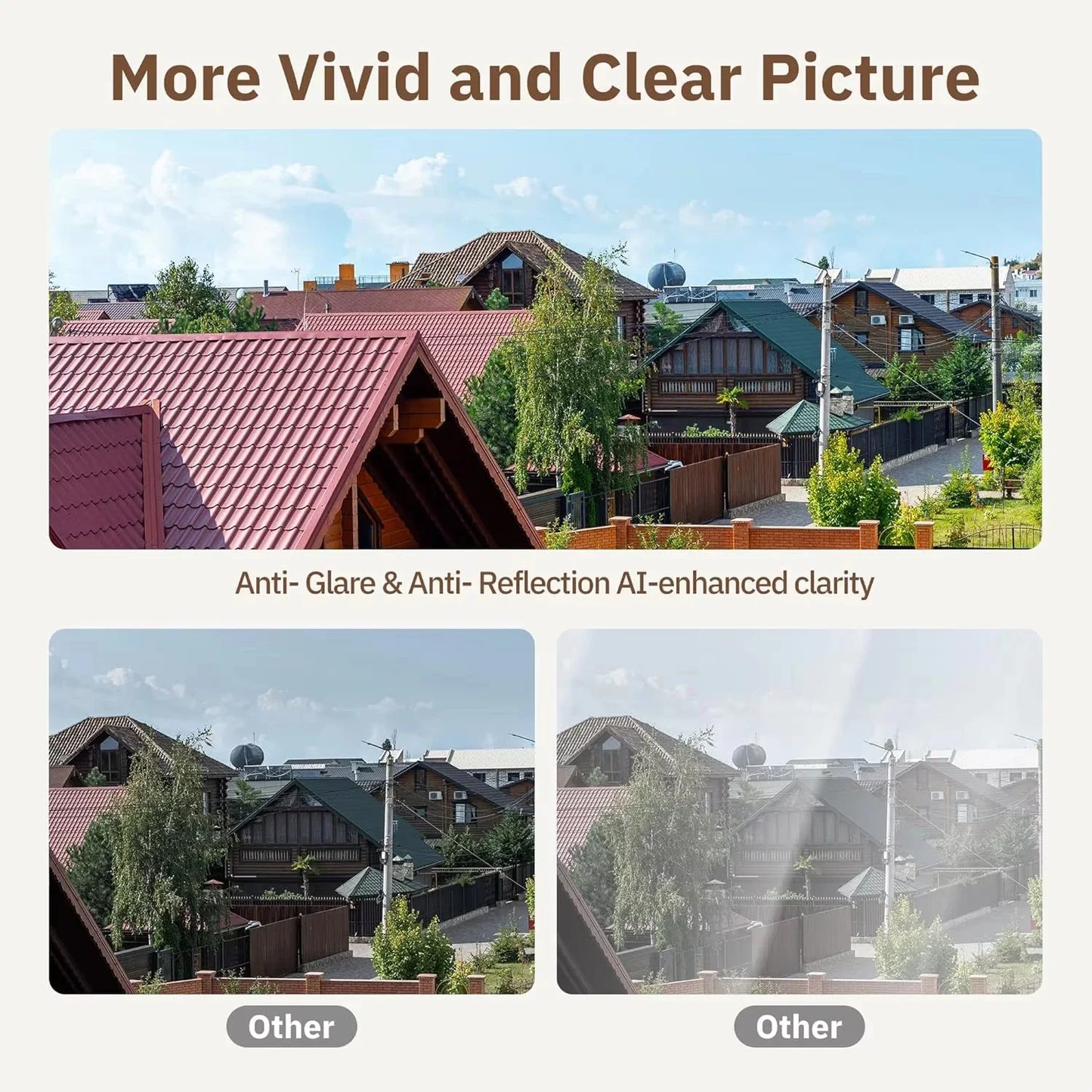 Mini Window WiFi Security Camera - 3MP Full Color Night Vision Indoor & Outdoor Monitoring Camera