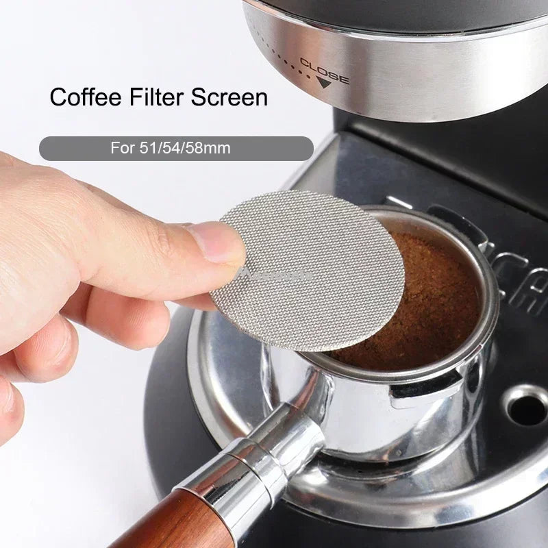 51/53/58mm Reusable Coffee Filter Screen – Heat Resistant Mesh Puck Screen for Espresso Machine Portafilter
