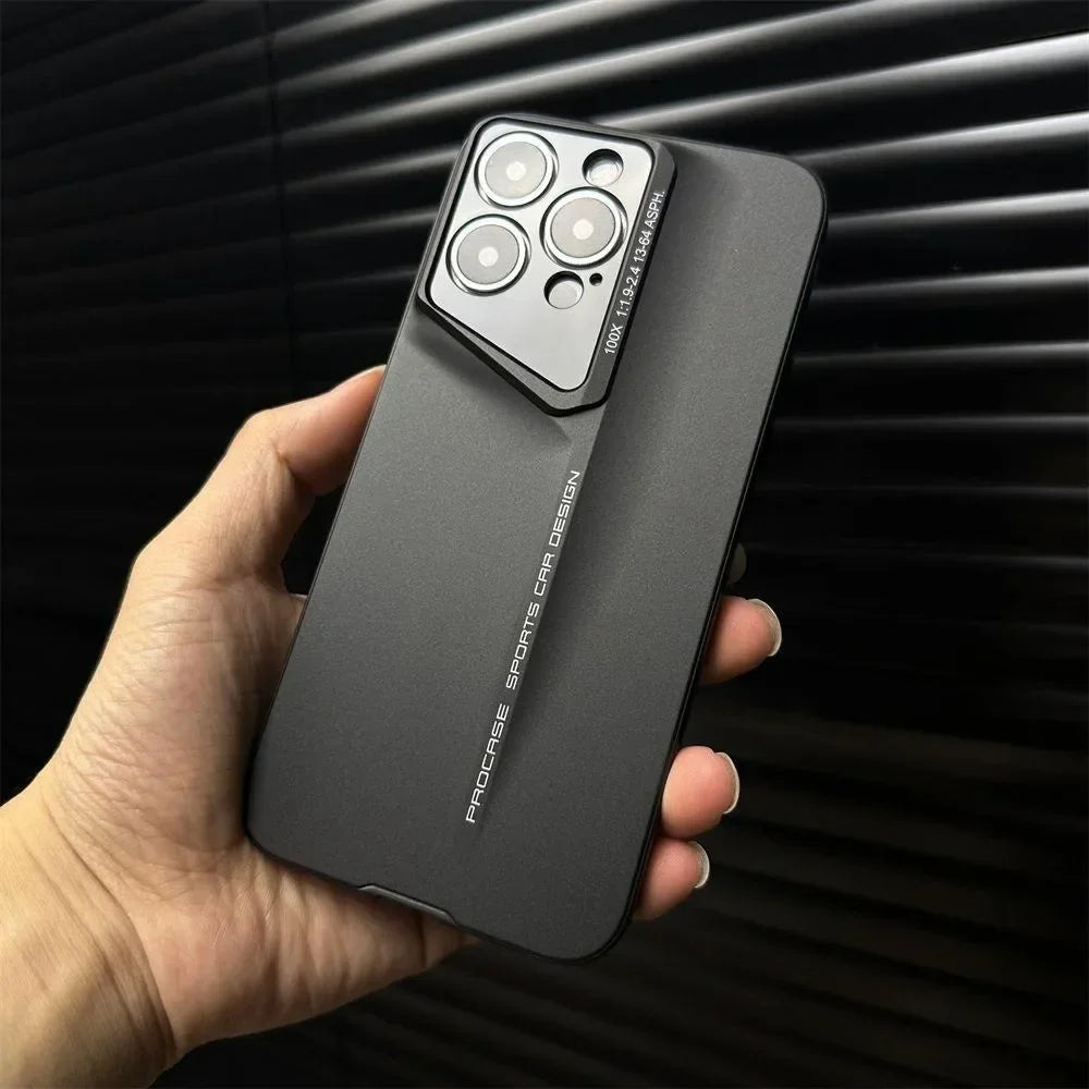 16 ProMax Plus Ultra-Thin Matte PC Phone Case – Full Lens Protective Hard Bumper Cover for iPhone 15 ProMax, 14, 16 Pro Max & 15Pro