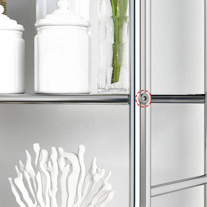 Metal Over-The-Toilet Storage Rack – Bathroom Organizer with Towel Hooks & Toilet Paper Holder
