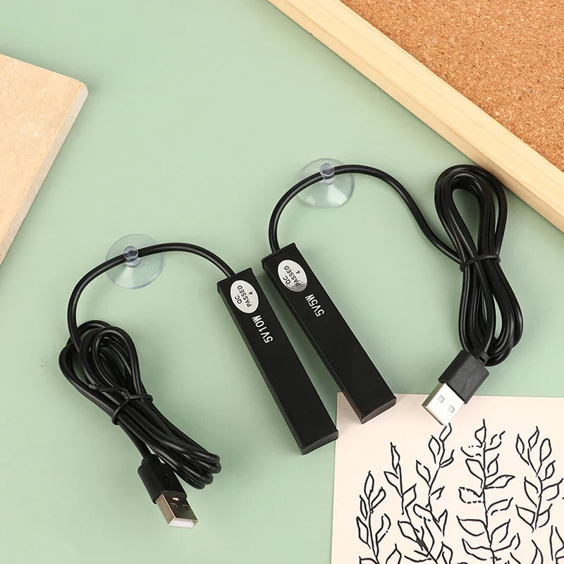 5/10W Mini USB Aquarium Heater - Energy Saving for Small Fish Tanks with Over Temperature Protection