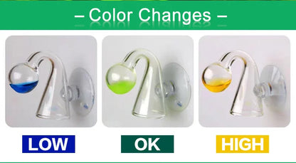 Aquarium CO2 Indicator Solution – Liquid Drop Checker for Monitoring CO2 Concentration in Plants & Fish Tank
