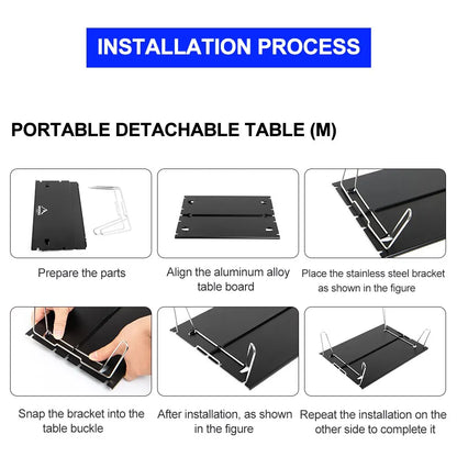 Widesea Camping Foldable Table – Ultra-Light Portable Outdoor Desk for Climbing, Fishing, Picnic & Tourism Supplies
