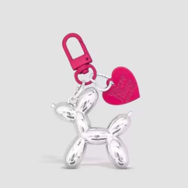 Cute Cartoon Balloon Dog Keychains - Couple Key Ring, New Car Holder Jewelry, Gift Decoration Accessories