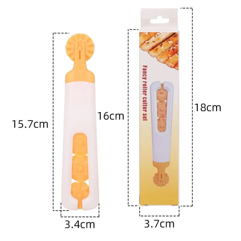 Plastic Dough Lattice Cutter Roller – Pizza, Pie & Cookie Pastry Net Wheel Baking Tool for Kitchen Craft & Baking Accessories
