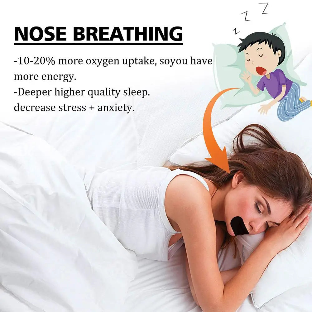30pcs Anti-Snoring Nose Patches – Mouth Tape for Better Sleep, Pain Relief & Improved Night Breathing