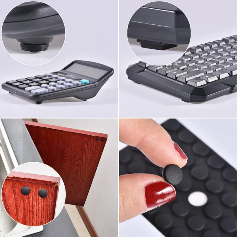 18–100PCS Self-Adhesive Silicone Door Stops – Cabinet Bumpers & Rubber Cushion Pads for Furniture Protection