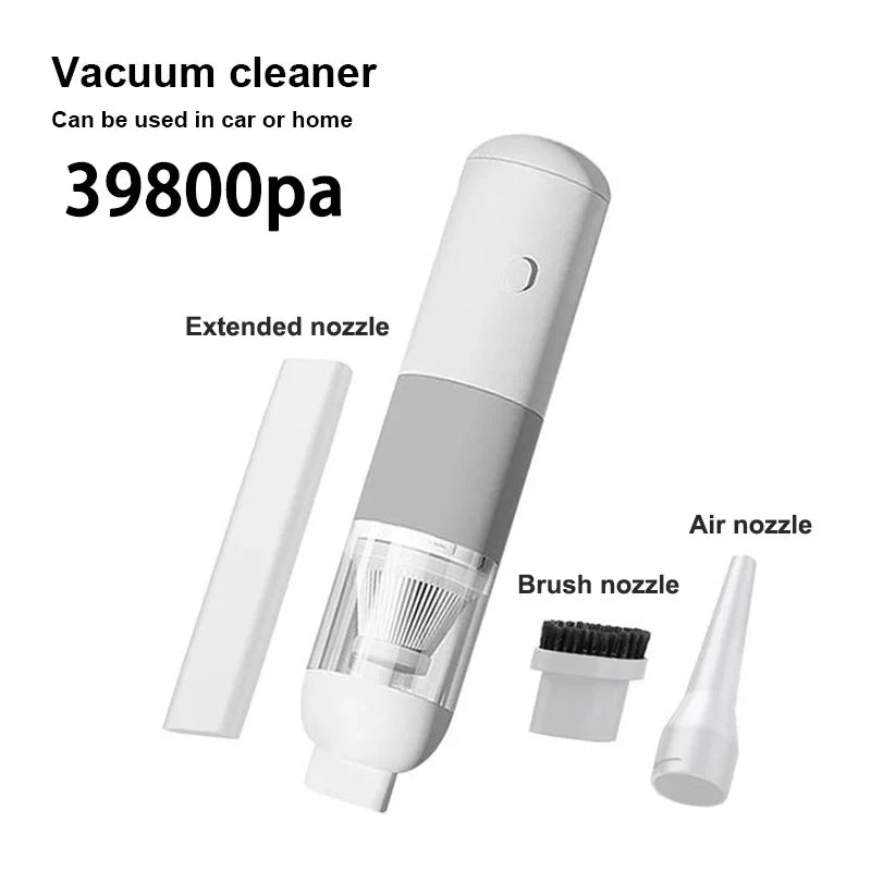 3-in-1 Wireless Car Vacuum Cleaner – Portable Mini Handheld Dust Catcher for Auto Interior Cleaning