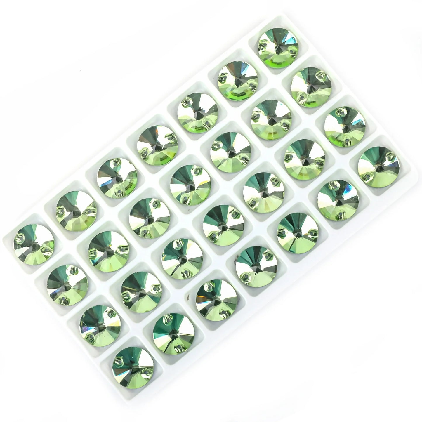 Crystal Rhinestone Flatback Beads - AB Round Shell Gems for DIY Crafts, Clothing & Wedding Decoration