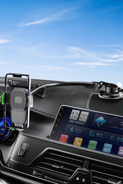 Car Phone Holder – Suction Cup Mount for Windshield, Dashboard & Window, Compatible with Cars and Trucks