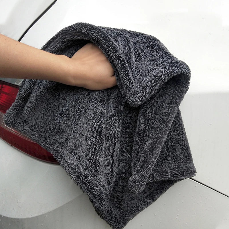 SEAMETAL 1200GSM Microfiber Car Wash Towel – Double-Sided Ultra Absorbent Cleaning & Drying Cloth