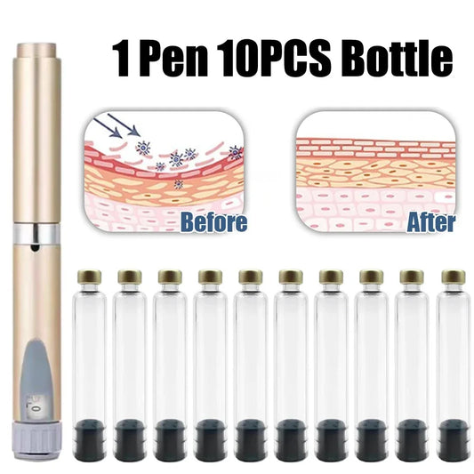 Magic Pen Tattoo & Insulin Pen Cartridges — 10pcs 3ml Empty Cassette Bottles for Lilly Injection
