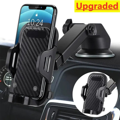Car Suction Cup Phone Holder: Mount Stand for iPhone, Xiaomi, Huawei, Samsung