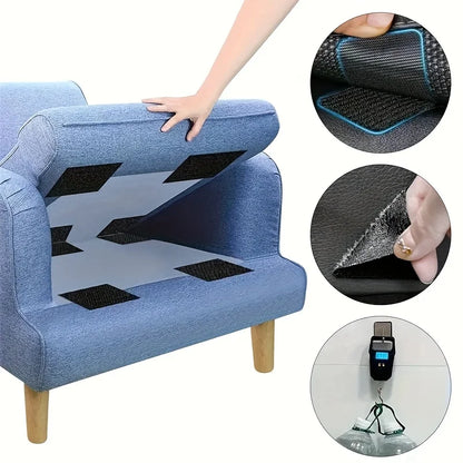 5x5cm Double-Sided Fixing Tape Stickers – Anti-Skid Grip Pads for Car Mats, Home Floors & Multi-Surface Non-Slip Mounting Adhesive Strips