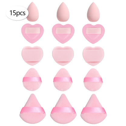 15/30/60 Mini Makeup Sponges – Beauty Powder Puff for Concealer, Liquid Foundation & Face Cosmetics