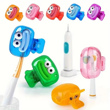 1/4PCS Toothbrush Covers - Portable Travel Toothbrush Head Protectors & Bathroom Storage Caps
