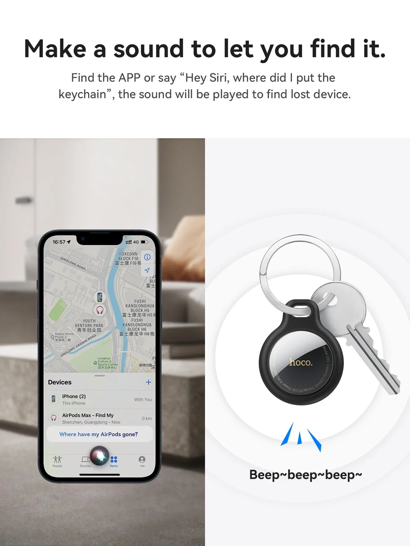 E91 Airtag Bluetooth GPS Smart Tracker Finder for Pet Dog Car Key Wallet Anti-Lost Device