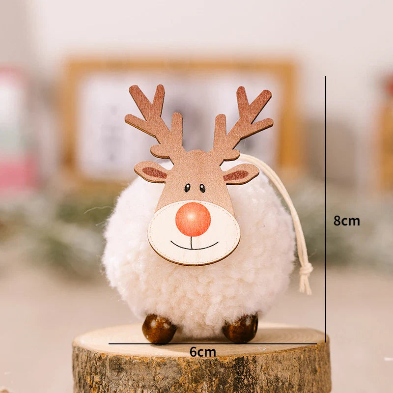 Red Star Christmas Tree Ornament – DIY Xmas Pendant New Year Party Gift Home Decor Noel Navidad