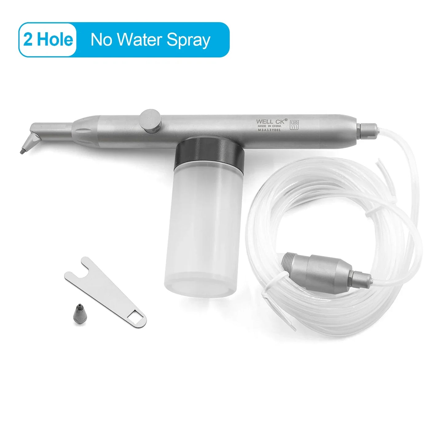 WELL CK Dental Aluminum Oxide Micro Blaster – Air Abrasion Sandblasting Microetcher Gun for Dentistry Polishing & Surface Treatment Tools