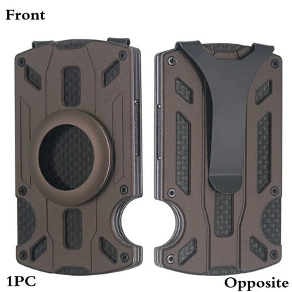 Metal AirTag Wallet Case – Slim Men’s Credit & ID Card Holder, Anti-Lost Protective Luxury Carteira