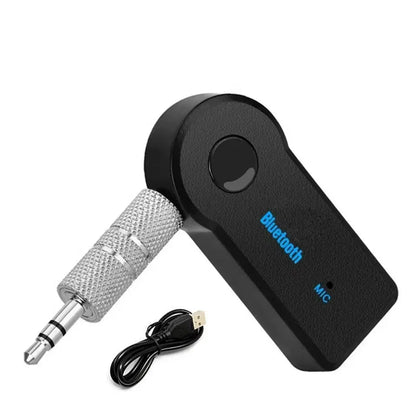 Bluetooth 5.0 Audio Receiver – Mini Stereo AUX USB Wireless Adapter for PC, Car & Headphones Hands-Free