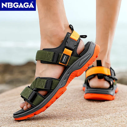 Men’s Summer Outdoor Sandals – Breathable Sport & Hiking Shoes, Wear-Resistant Casual Beach Footwear for Walking & Holidays