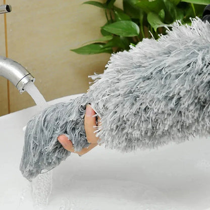 Extendable Microfiber Duster Brush - Versatile Cleaning Tool for Dusting Car and Furniture Gaps