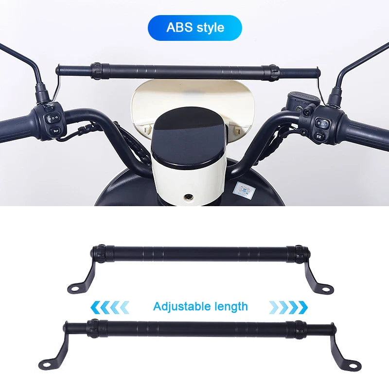 SEAMETAL Motorcycle Handlebar Extension & Phone Holder – Carbon Fiber Balance Bar for Electric Vehicles