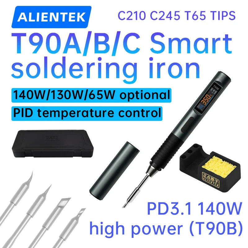 ALIENTEK T90 Soldering Iron – 140W High-Precision Temperature Control 80-450℃ Professional Repair Tool