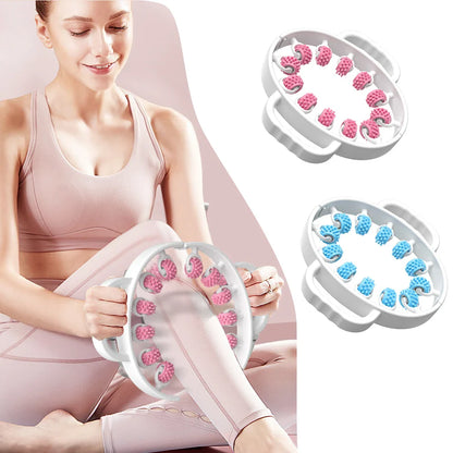 Portable Round Massager Roller – Waist, Abdominal & Leg Clip Tool for Cellulite, Stovepipe & Meridian Massage