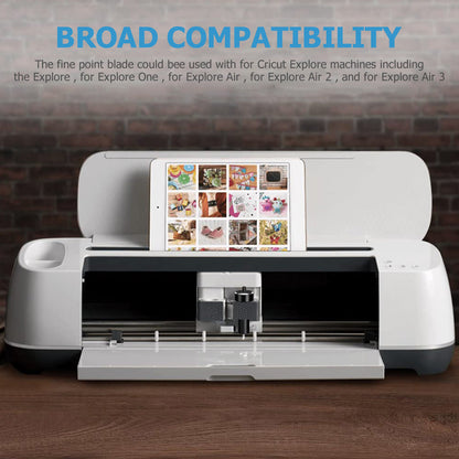 Replacement Cutting Blades for Cricut Maker & Explore Series – 30°/45°/60° Plotter Blades with Sturdy Housing