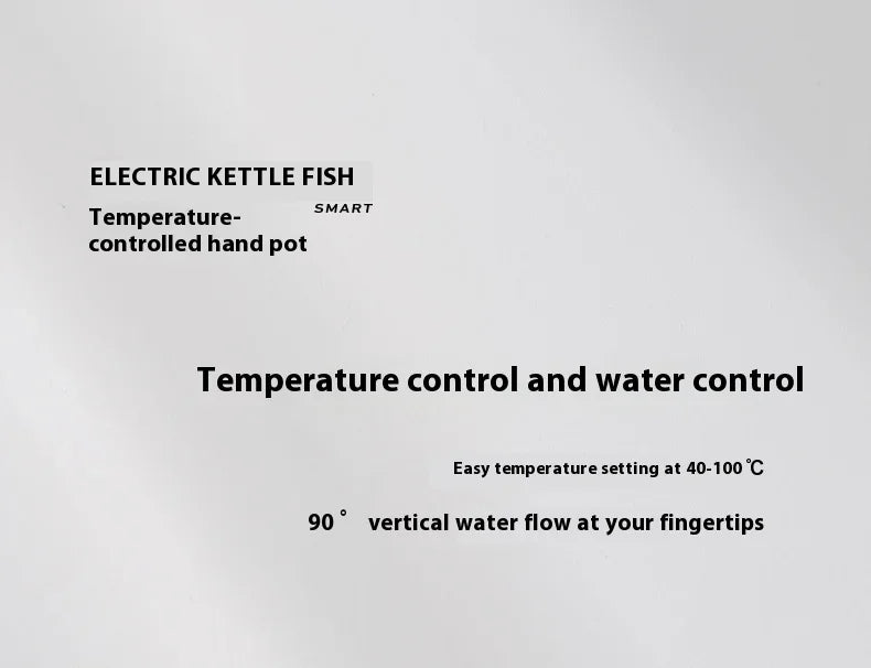 Timemore Fish Smart Electric Pour-Over Kettle 600ml — Temperature Control Coffee Pot for Hand Brew, 220V, Perfect Gift