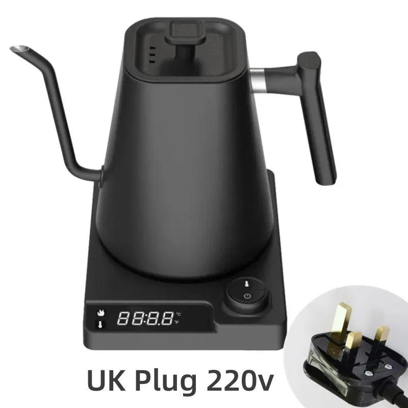 1200W Gooseneck Electric Kettle with Temperature Control - Coffee & Tea Brewing Pot (110V/220V)