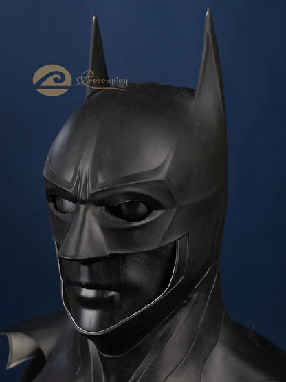 Black Latex Cosplay Mask – Movie Headgear & Halloween Costume Prop C08285