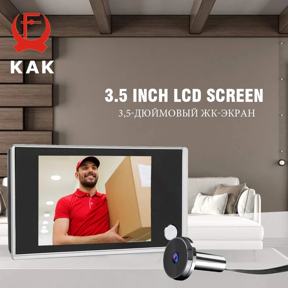 3.5" Digital Door Peephole Camera - 120° Wide Angle HD Electronic Door Viewer Bell Home Security System