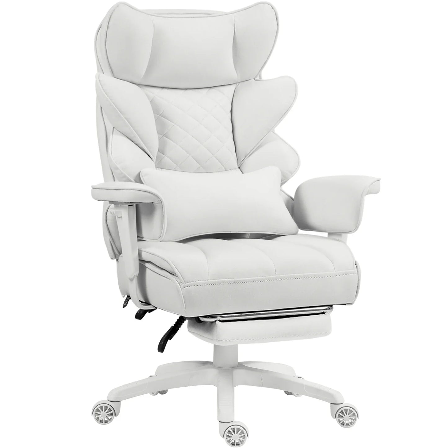 Dowinx Big & Tall Office Chair – High Back Computer Gaming Chair with Pocket Spring Cushion, Lumbar Support & Armrests