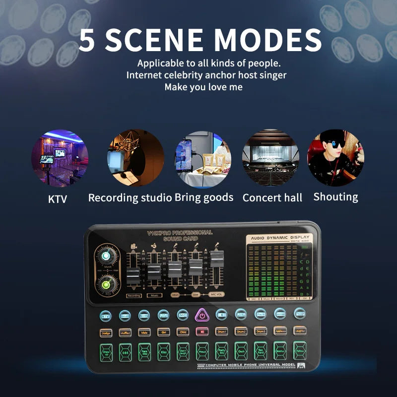 V10XPRO Computer & Mobile Live Stream Microphone Kit – Audio Studio Vocal Recording Equipment