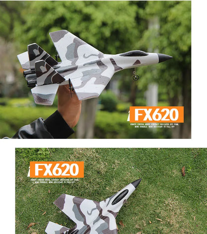 RC SU-35 Foam Fighter Jet – 2.4G Remote Control Glider Airplane Toy for Kids & Boys