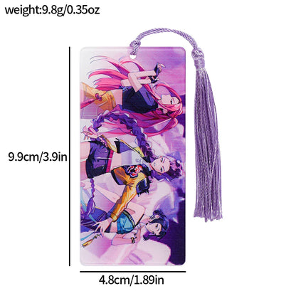 Kpop Demon Hunters Huntrix Cartoon Bookmarks – Cute Anime Stationery for Fans & Book Lovers