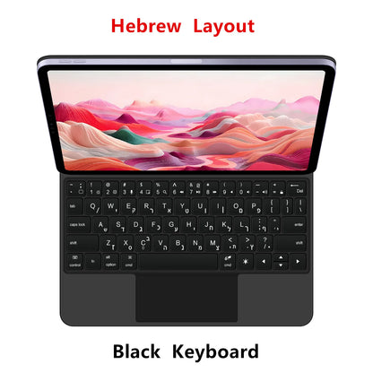 Backlight Magic Keyboard Case for iPad Pro 11/13 & iPad Air 11/13 Inch (2024) – M4/M2 Smart Folio Cover