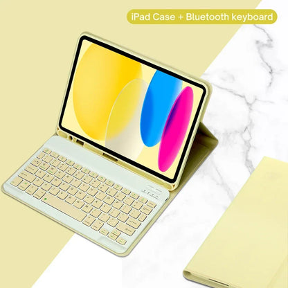 iPad 10th Generation 2022 Case – 10.9 Inch with Detachable Wireless Bluetooth Keyboard & Tablet Cover