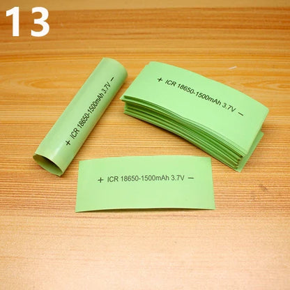 100pcs 18650 Lithium Battery Heat Shrink Wrap PVC Sleeves – Insulation Packaging Film for Battery Protection