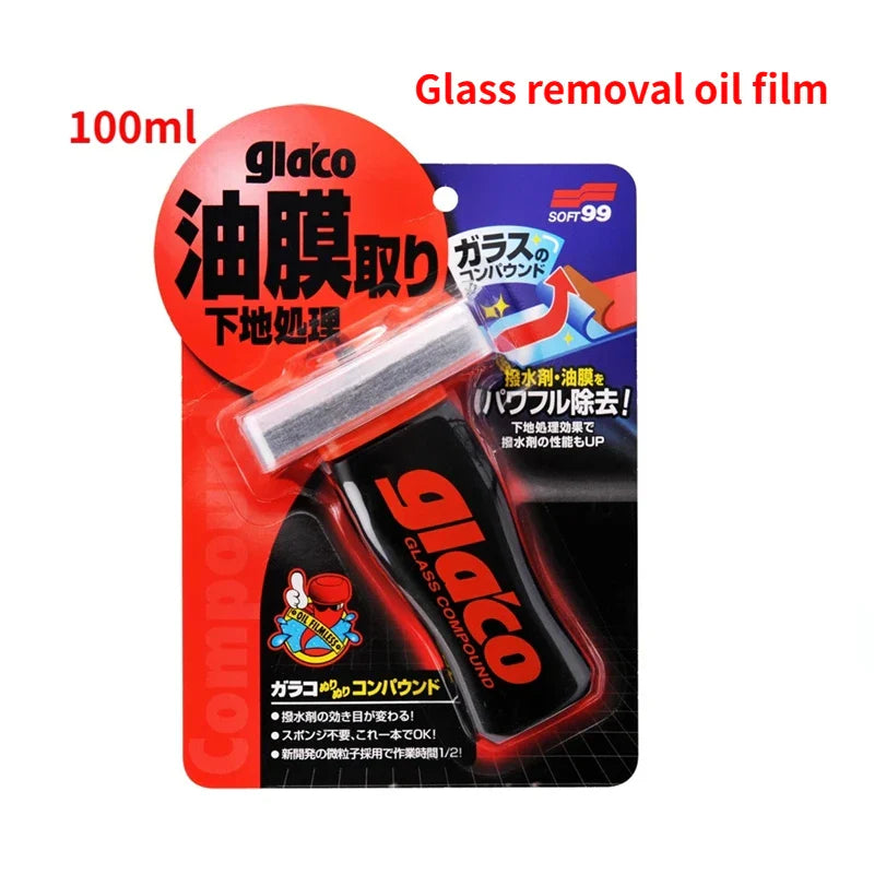 Soft99 Glaco Car Windshield Rain Repellent — Glass Hydrophobic Coating & Oil Film Remover for Anti-Rain Car Glass